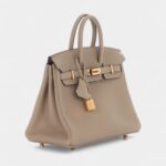 Hermès Gris Tourterelle Togo Birkin 25 Gold Hardware
