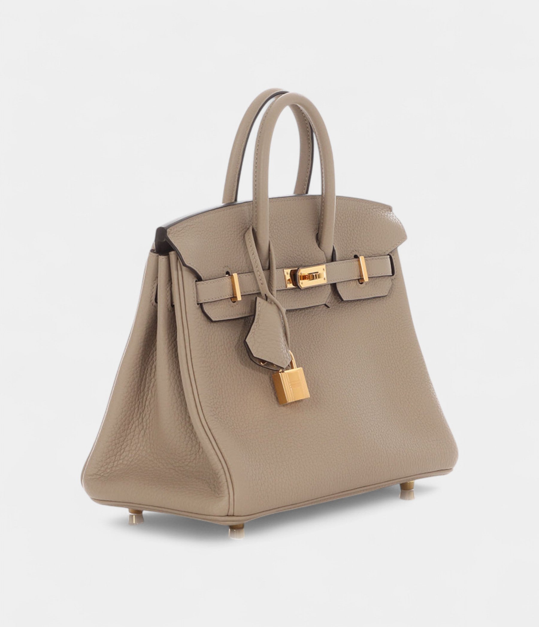 Hermès Gris Tourterelle Togo Birkin 25 Gold Hardware