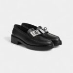 Hermes Hot Loafer Noir Calfskin Leather