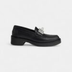 Hermes Hot Loafer Noir Calfskin Leather