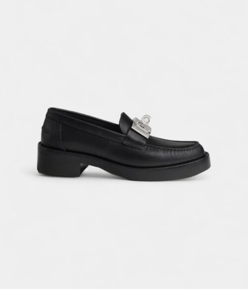 Hermes Hot Loafer Noir Calfskin Leather
