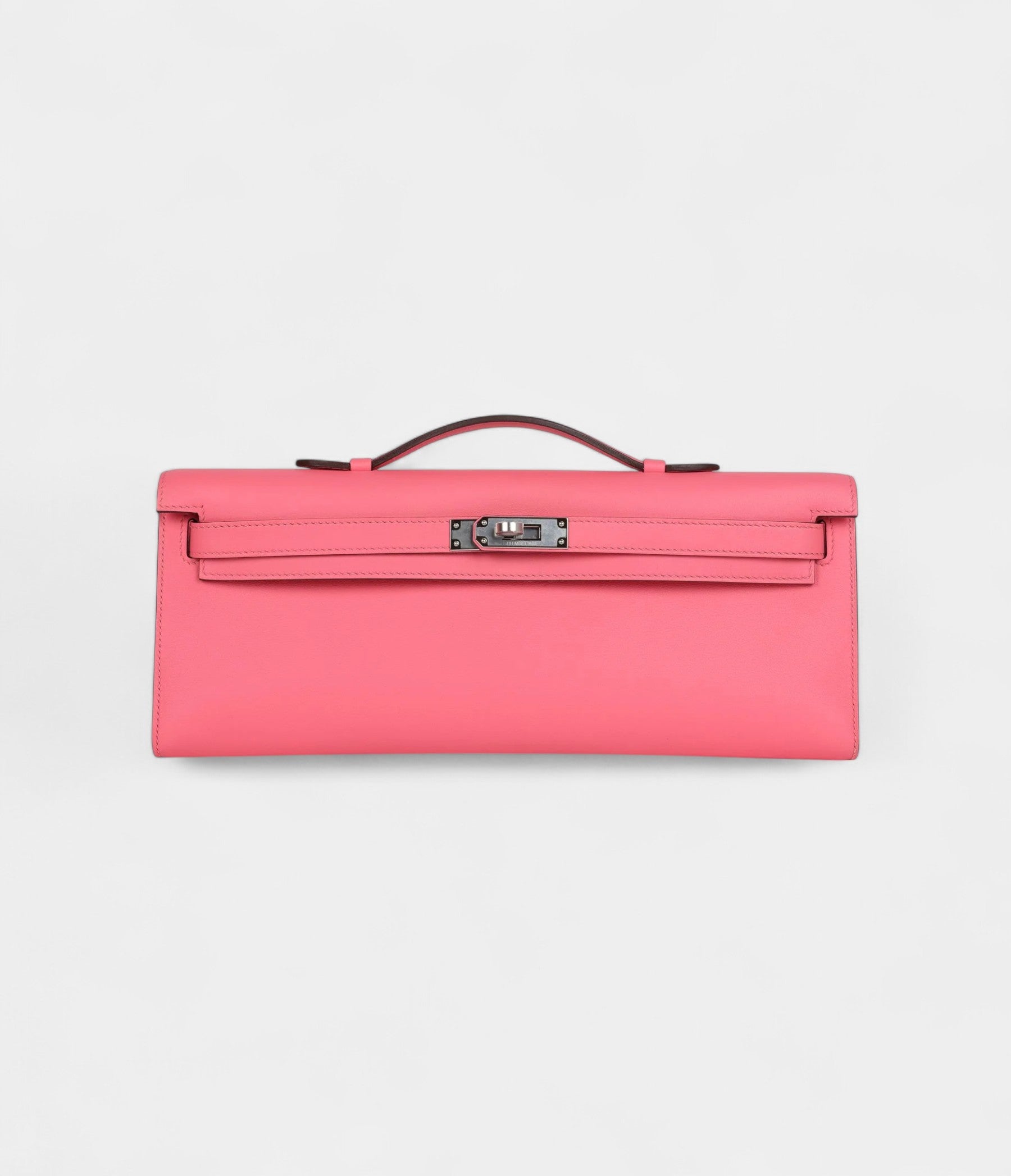 Hermès Kelly Cut Rose Azalee Swift Palladium Hardware