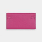 Hermès Kelly Wallet To Go Rose Pourpre Chevre Palladium Hardware
