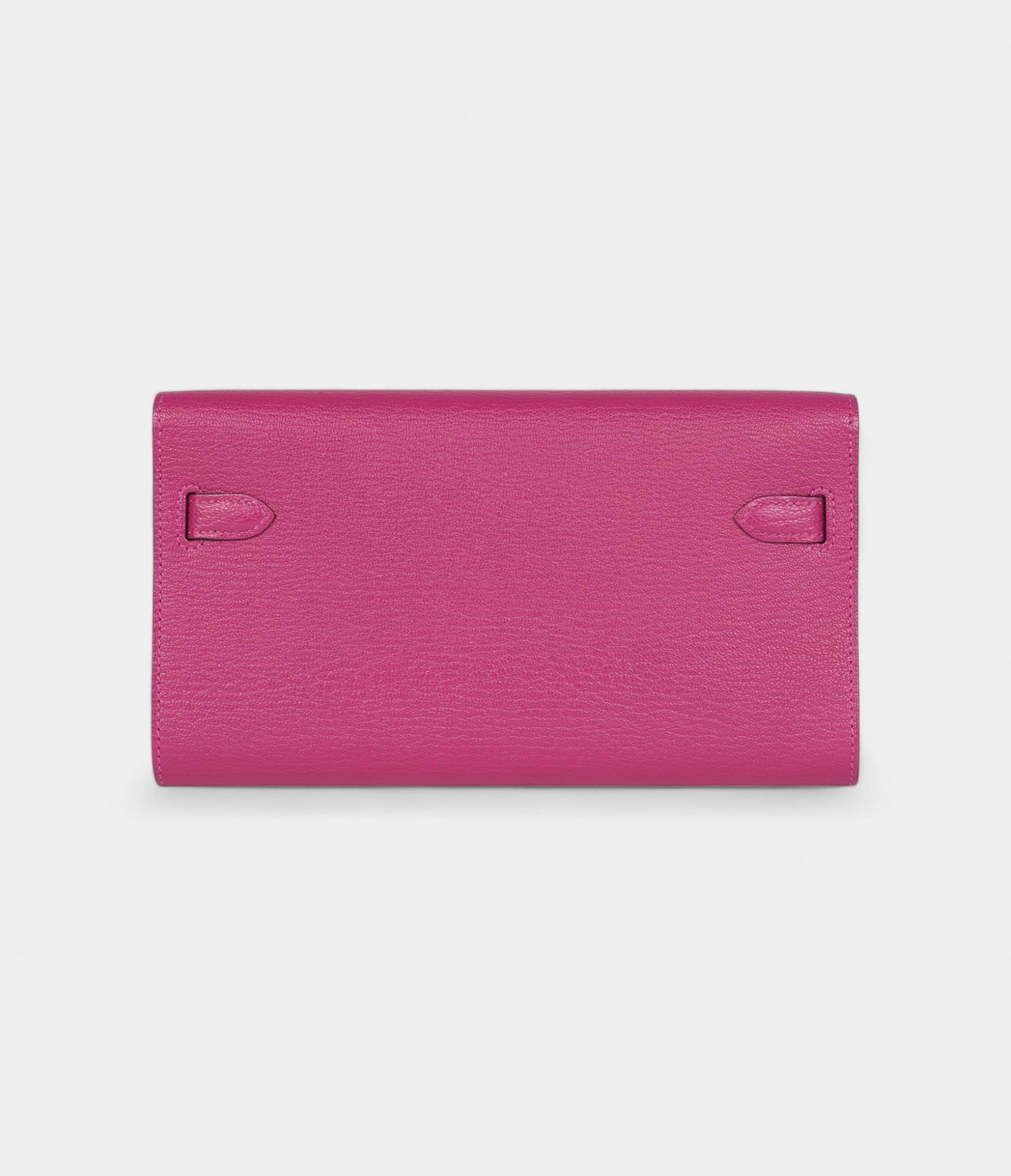 Hermès Kelly Wallet To Go Rose Pourpre Chevre Palladium Hardware