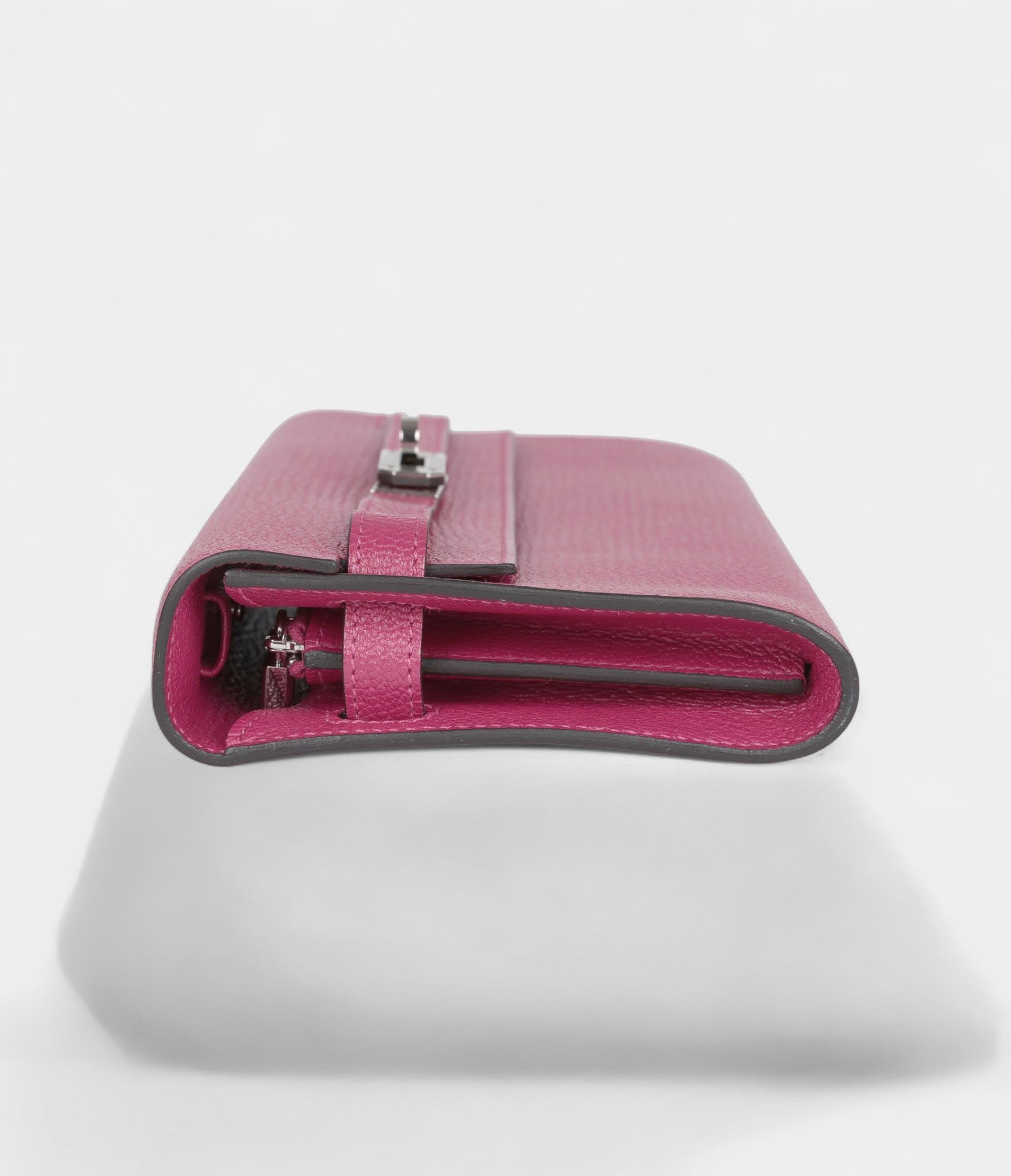 Hermès Kelly Wallet To Go Rose Pourpre Chevre Palladium Hardware