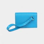 Hermès Kelly Pocket Slim Wallet Bleu Frida Chevre Gold Hardware