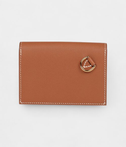Hermès Kelly Pocket Slim Wallet Gold Epsom Gold Hardware