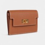Hermès Kelly Pocket Slim Wallet Gold Epsom Gold Hardware
