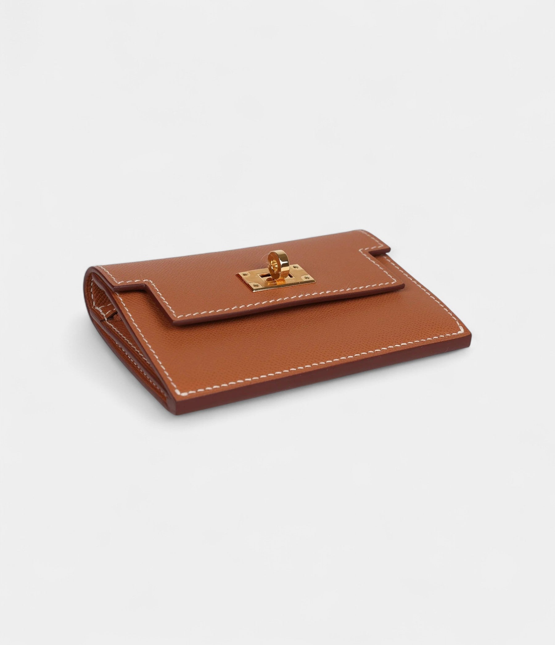 Hermès Kelly Pocket Slim Wallet Gold Epsom Gold Hardware