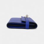 Hermès Kelly Wallet Electric Blue Epsom Leather Palladium Hardware