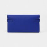 Hermès Kelly Wallet Electric Blue Epsom Leather Palladium Hardware