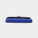 Hermès Kelly Wallet Electric Blue Epsom Leather Palladium Hardware