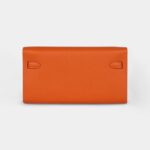 Hermès Kelly Wallet Orange Epsom Palladium Hardware
