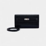 Hermès Kelly Wallet To Go Black Goat Electrum Hardware