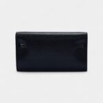 Hermès Kelly Wallet To Go Black Goat Electrum Hardware