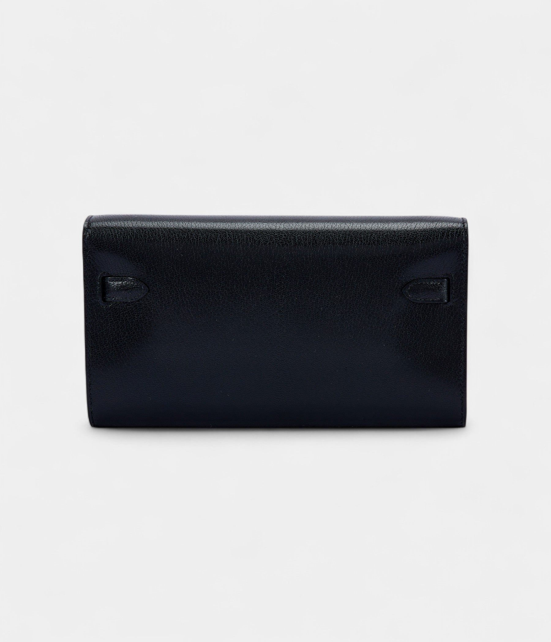 Hermès Kelly Wallet To Go Black Goat Electrum Hardware