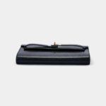Hermès Kelly Wallet To Go Black Goat Electrum Hardware