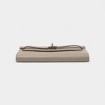 Hermès Kelly Wallet To Go Concrete Clemence Leather Palladium Hardware