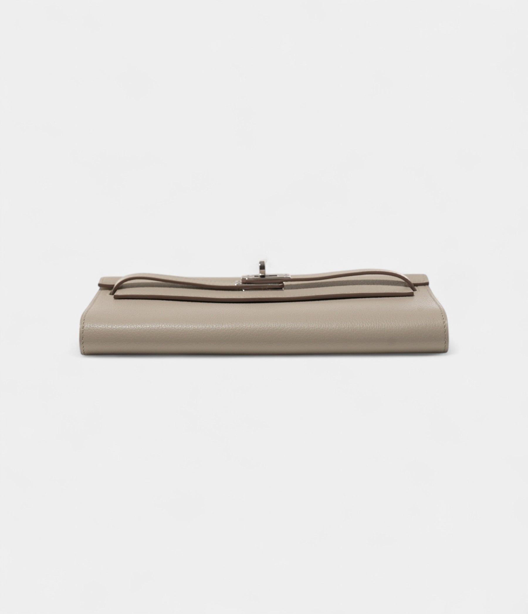 Hermès Kelly Wallet To Go Concrete Clemence Leather Palladium Hardware