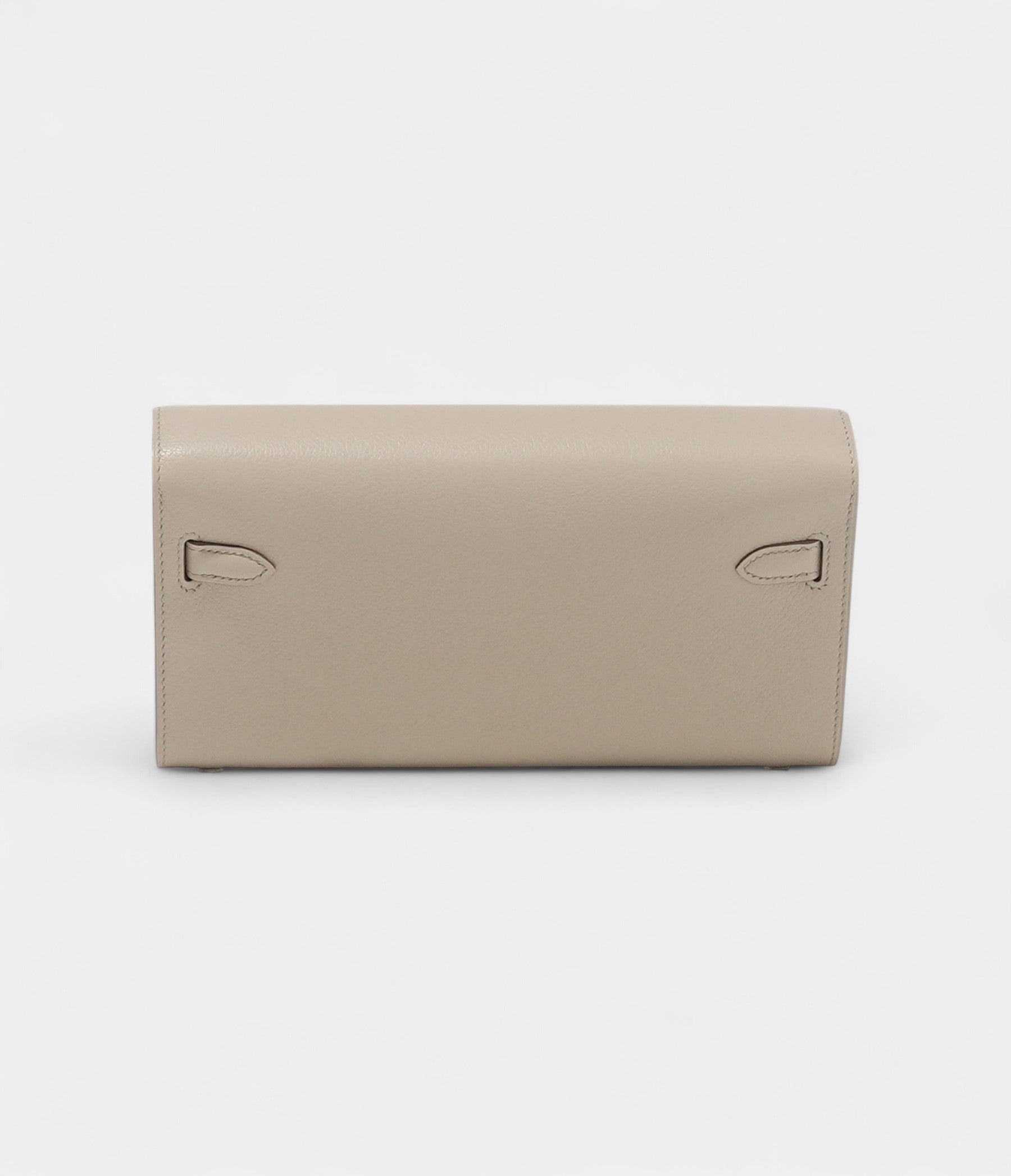 Hermès Kelly Wallet To Go Concrete Clemence Leather Palladium Hardware