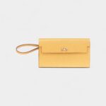 Hermès Kelly Wallet To Go Doré Chamkila Light Leather Permabrass Hardware