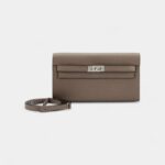 Hermès Kelly Wallet To Go Etain Epsom Leather Palladium Hardware