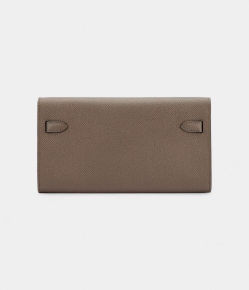Hermès Kelly Wallet To Go Etain Epsom Leather Palladium Hardware