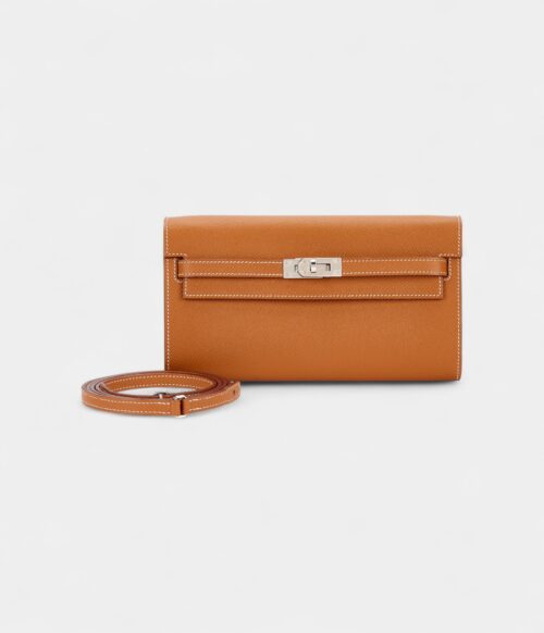 Hermès Kelly Wallet To Go Gold Epsom Leather Palladium Hardware