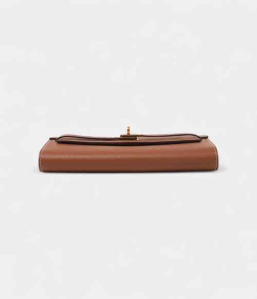 Hermès Kelly Wallet To Go Gold Epsom Palladium Hardware