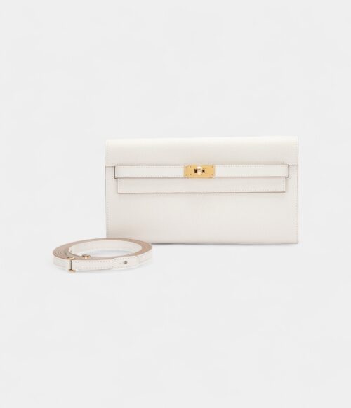 Hermès Kelly Wallet To Go Gris Pale Epsom Palladium Hardware