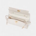 Hermès Kelly Wallet To Go Gris Pale Epsom Palladium Hardware