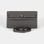 Hermès Kelly Wallet To Go Gris Meyer Epsom Palladium Hardware