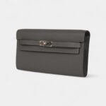 Hermès Kelly Wallet To Go Gris Meyer Epsom Palladium Hardware