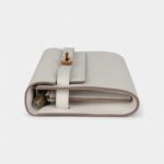 Hermès Kelly Wallet To Go Gris Pale Epsom Gold Hardware