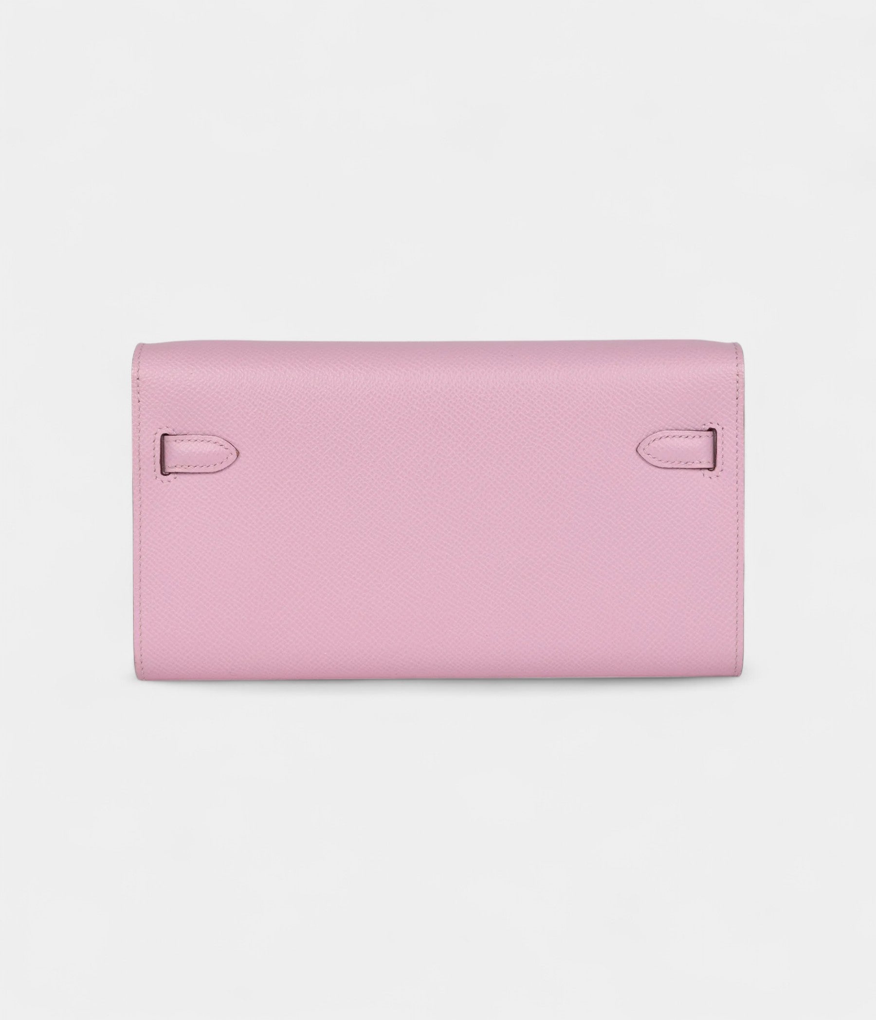 Hermès Kelly Wallet To Go Mauve Sylvestre Epsom Palladium Hardware