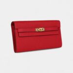 Hermès Kelly Wallet To Go Rouge De Coeur Epsom Gold Hardware