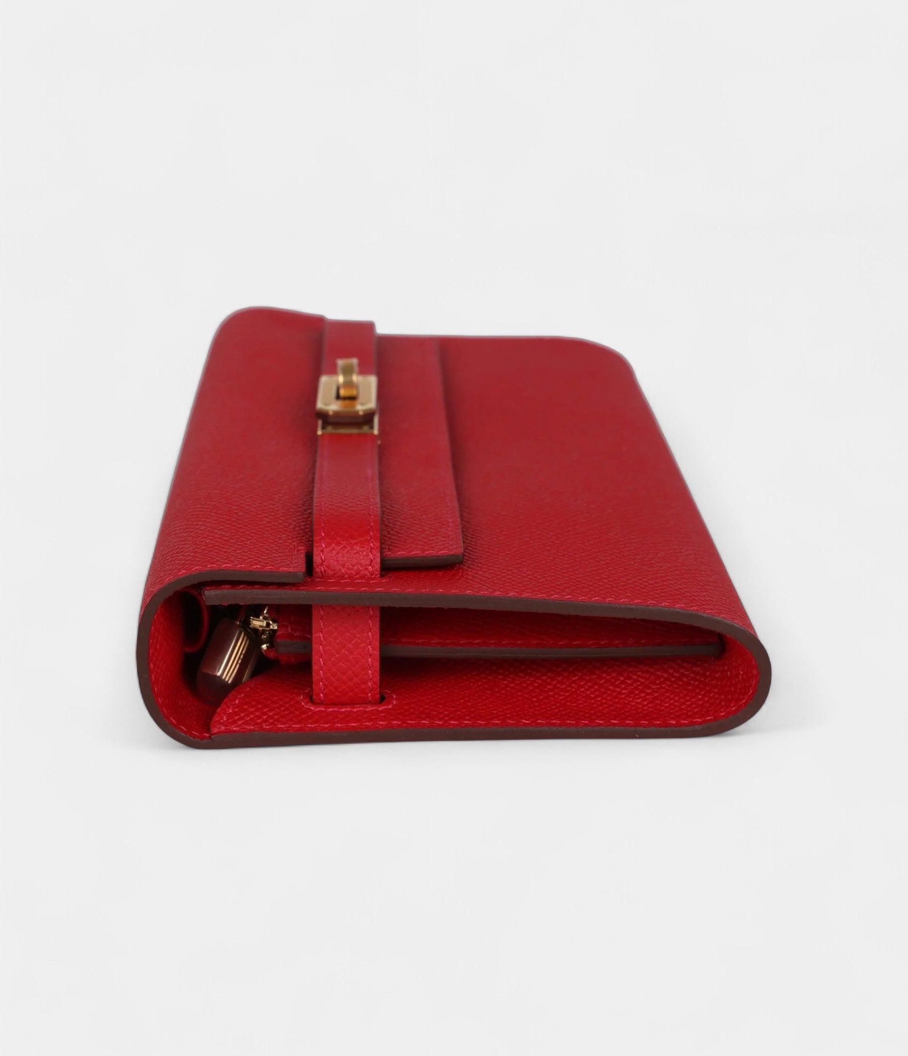Hermès Kelly Wallet To Go Rouge De Coeur Epsom Gold Hardware