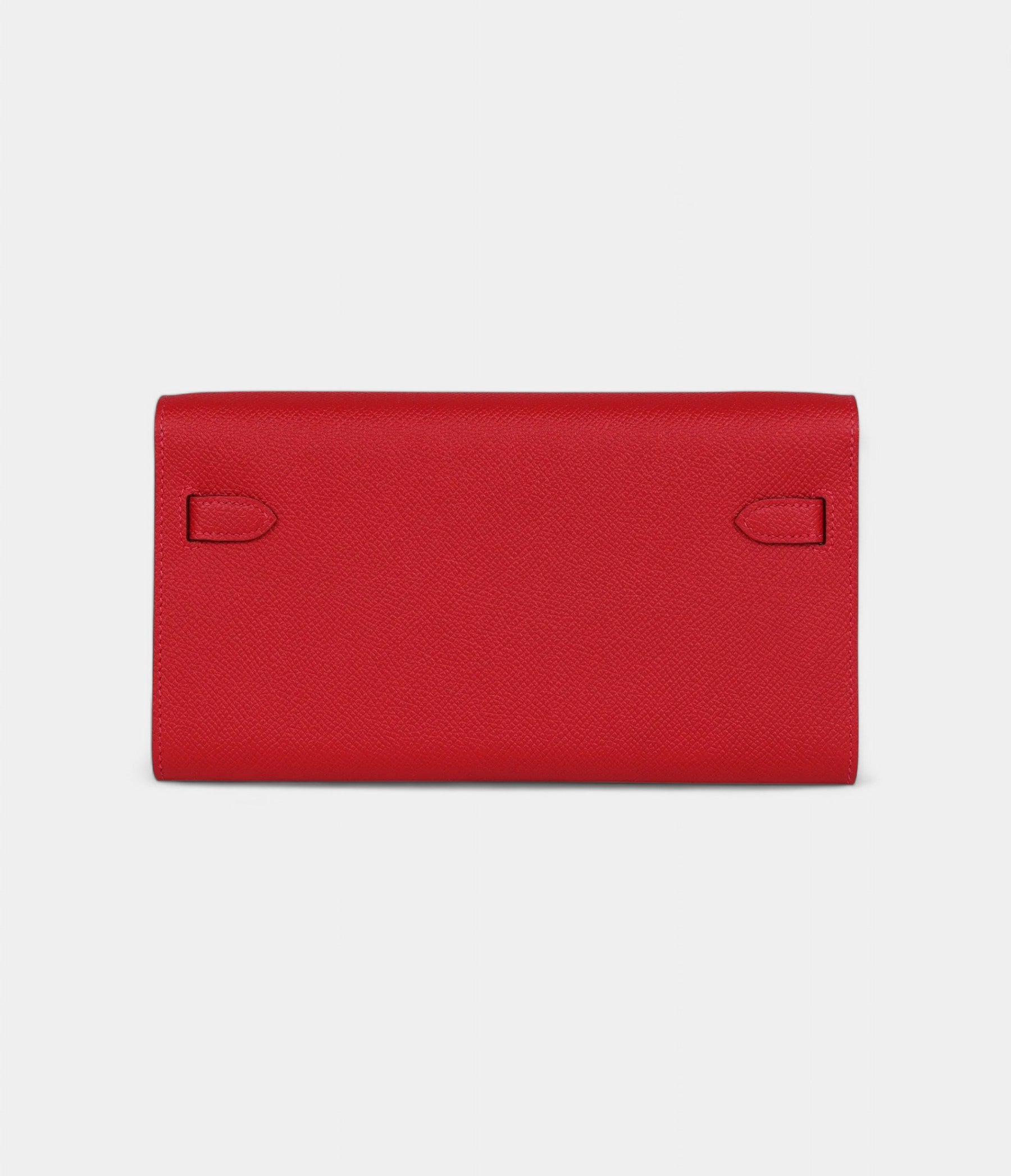 Hermès Kelly Wallet To Go Rouge De Coeur Epsom Gold Hardware