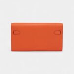 Hermès Kelly Wallet To Go Terre Battue Epsom Leather Palladium Hardware