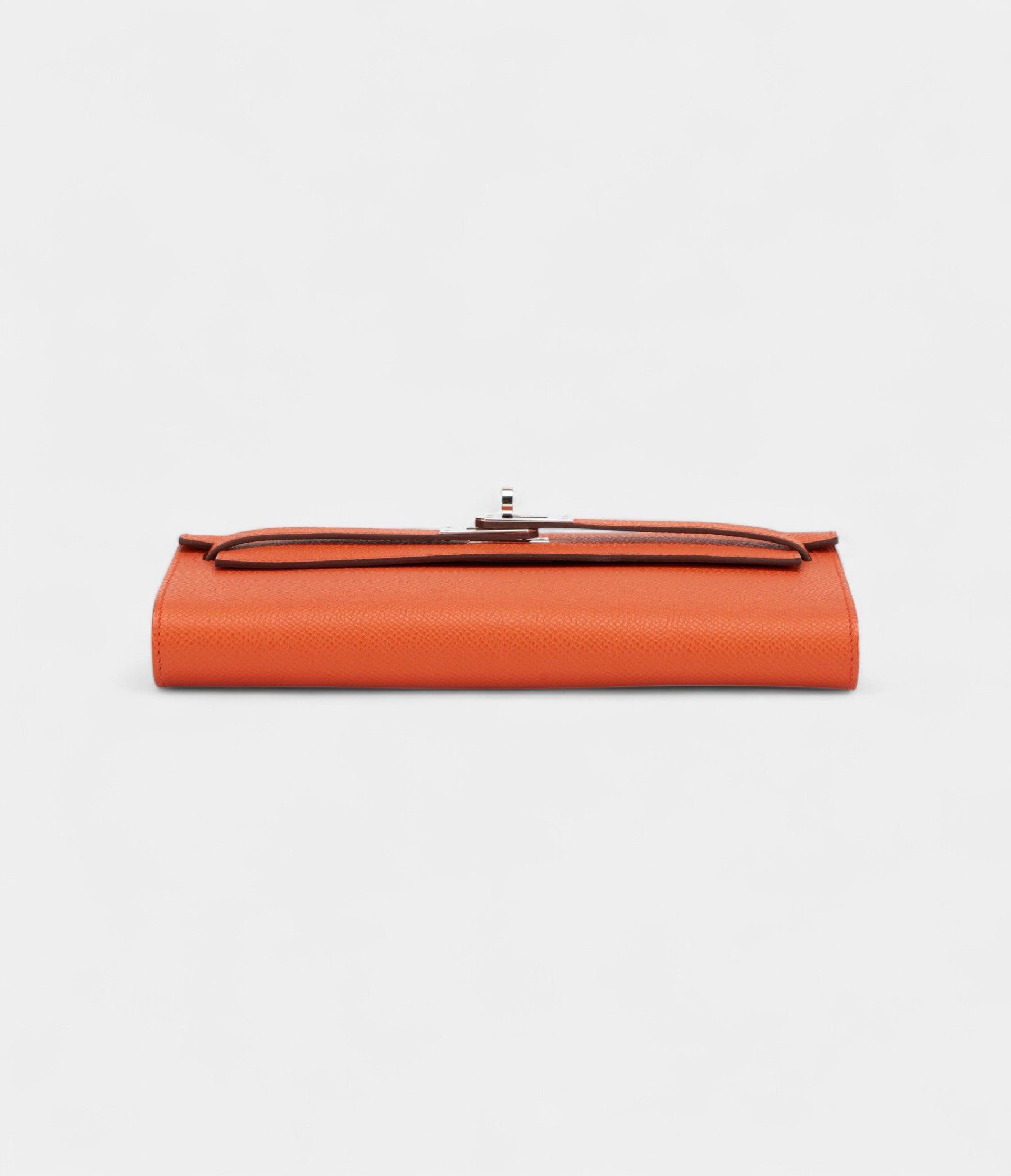 Hermès Kelly Wallet To Go Terre Battue Epsom Leather Palladium Hardware