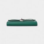 Hermès Kelly Wallet To Go Vert Jade & Bleu Brume Epsom Palladium Hardware