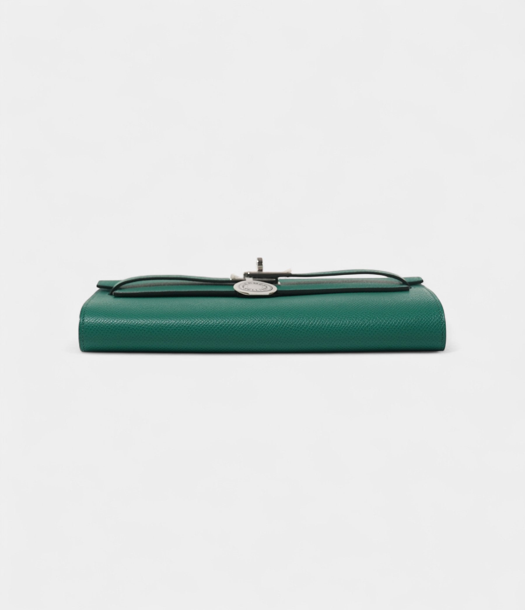 Hermès Kelly Wallet To Go Vert Jade & Bleu Brume Epsom Palladium Hardware