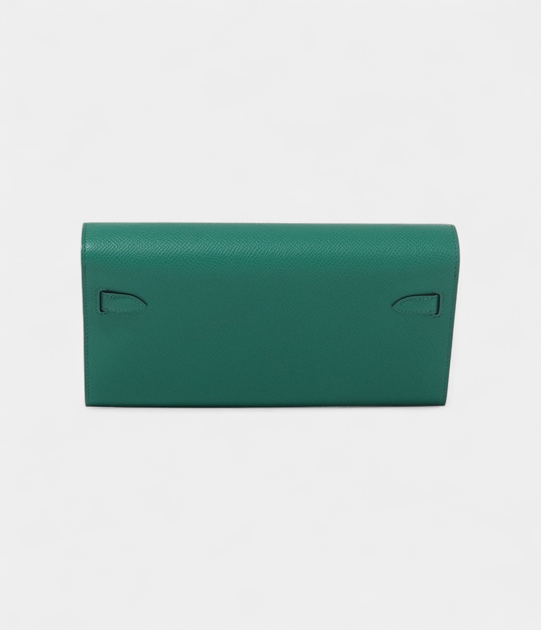 Hermès Kelly Wallet To Go Vert Jade & Bleu Brume Epsom Palladium Hardware
