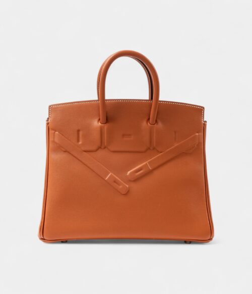 Hermès Limited Edition Gold Swift Shadow Birkin 25