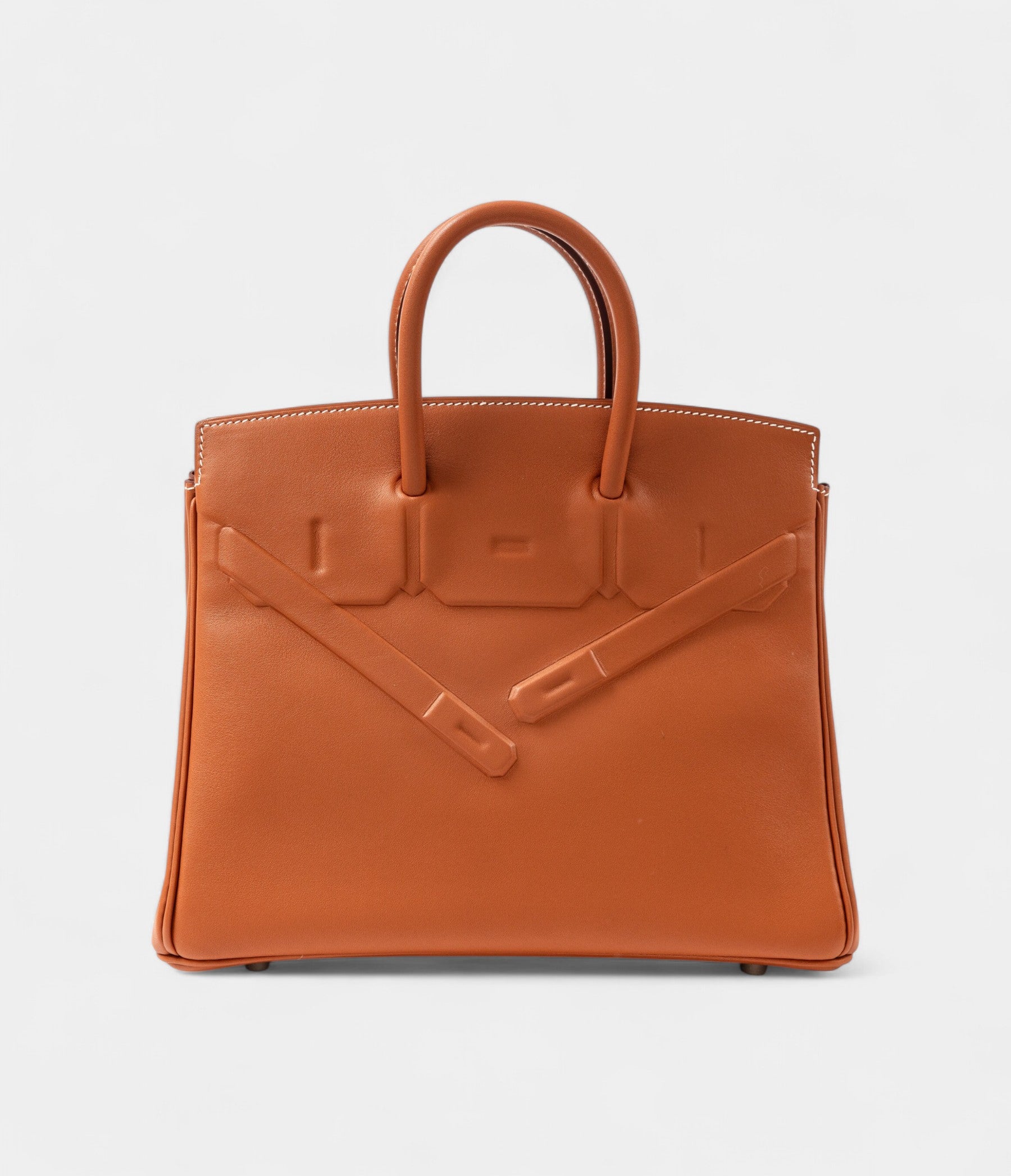 Hermès Limited Edition Gold Swift Shadow Birkin 25