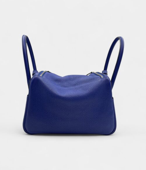 Hermès Lindy 26 Blue Electric in Clemence, Palladium hardware