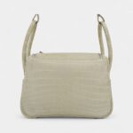 Hermès Lindy 26 Concrete Matte Niloticus Crocodile With Palladium Hardware