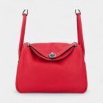 Hermès Lindy 26 Red Heart and Red Chili Swift Leather With Palladium Hardware