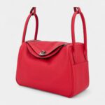 Hermès Lindy 26 Red Heart and Red Chili Swift Leather With Palladium Hardware