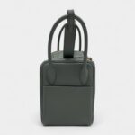Hermès Lindy 26 in Almond Green Evercolor Leather With Gold Hardware